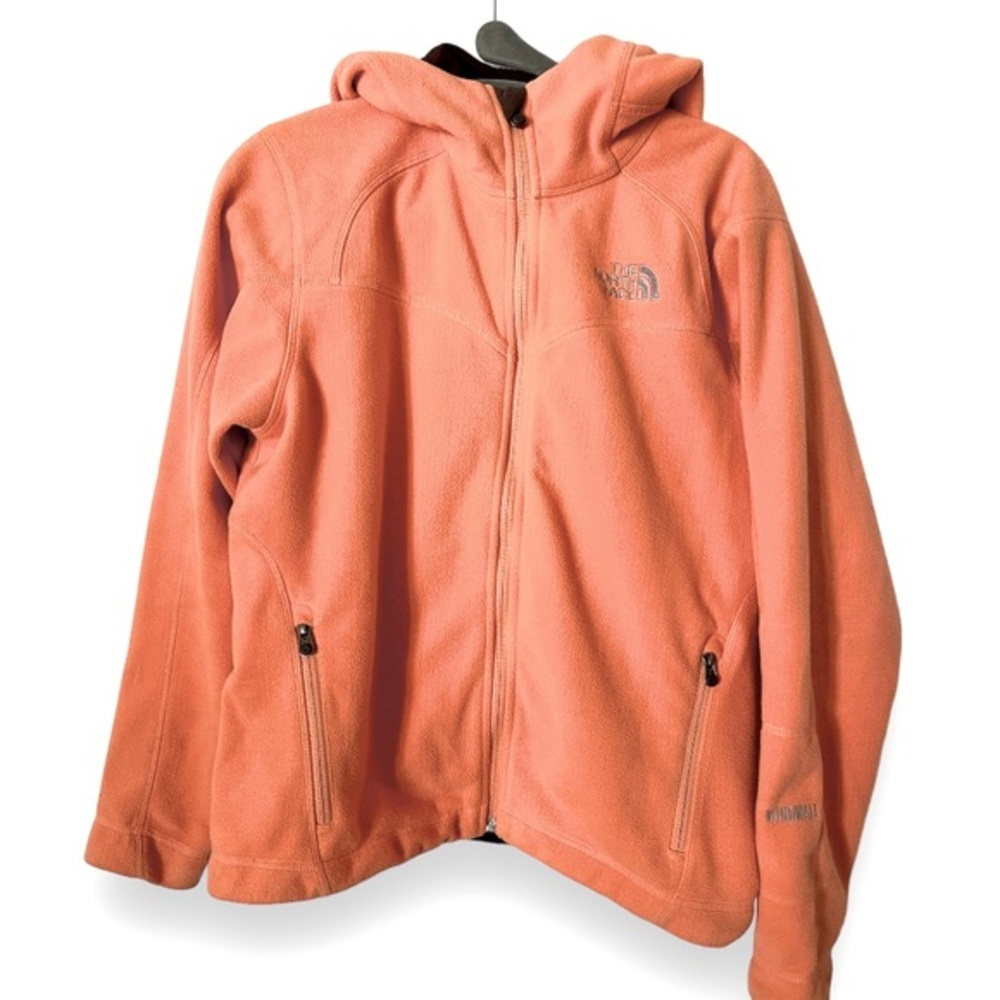 The North Face Peach with Brown Interior Full Zip Fleece Jacket‎ S